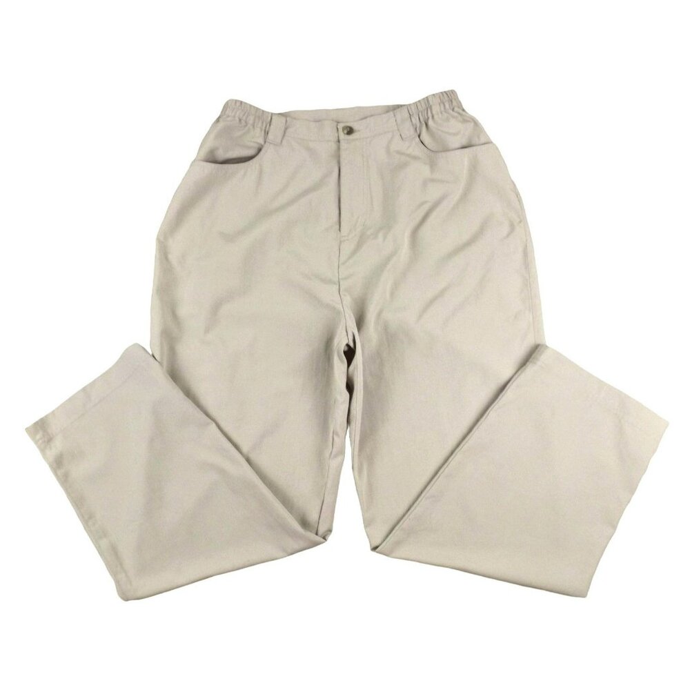 Travelsmith Womens Khaki Pants size 10 Petite Light Marks   JH1007